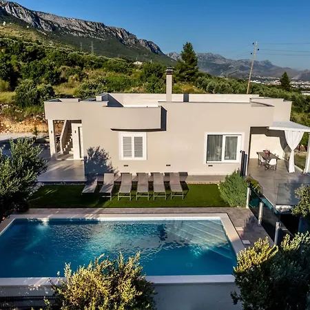 ヴィラ Dalmatina Hill House - Private Pool, Sea And Hill View, Rooftop Terrace, Free Parking