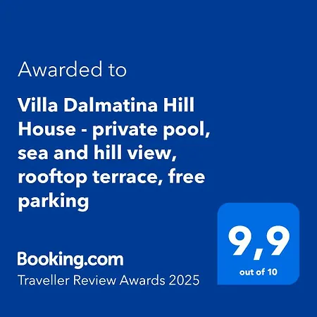 Dalmatina Hill House - Private Pool, Sea And Hill View, Rooftop Terrace, Free Parking ヴィラ *